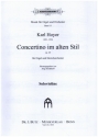 Concertino im alten Stil G-Dur op.20 fr Orgel und Streichorchester Streicherset (3-2-1-1-1-Solo-Vl)