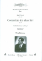 Concertino im alten Stil G-Dur op.20 fr Orgel und Streichorchester Orgel