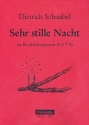 Sehr stille Nacht  fr 4 Blockflten (SATB) 4 Spielpartituren