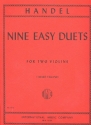 9 easy duets for 2 violins 2 scores