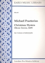 Christmas Hymns for 4 voices and instruments score