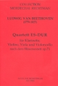 Quartett Es-Dur fr Klarinette, Violine, Viola und Violoncello Partitur und Stimmen
