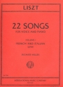 22 Songs vol.1 - French and Italian for low voice and piano