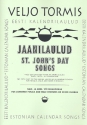 Jaanilaulud for soli (AA) and mixed chorus a cappella score (estnisch/en)