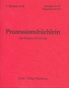 Prozessionsbchlein der Dizese Wrzburg zum alten GL fr Blser 2. Stimme in B (Trompete, Flgelhorn, Klarinette)