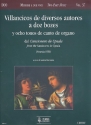 Villancicos de diversos autores a 2 bozes ocho tones de canto de organo