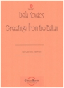 Greetings from the Balkan for 2 clarinets and piano score and parts