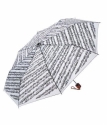 Regenschirm mit Noten Für Elise weiß Taschenschirm