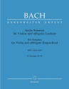 6 Sonaten BWV1014-1017 Band 2 fr Violine und Cembalo Partitur und Stimmen