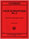 Valse romantique no.2 for 2 pianos parts