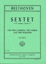 Sextett Es-Dur op.71 für 2 Klarinetten, 2 Hörner und 2 Fagotte Studienpartitur
