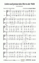 Lobet und preiset den Herrn der Welt fr Mnnerchor a cappella Chorpartitur