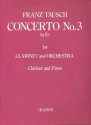 Concerto E flat major No.3 for clarinet and orchestra for clarinet and piano