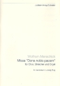 Missa Dona nobis pacem fr gem Chor, Streicher und Orgel Partitur