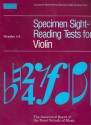 Specimen Sight-Reading Tests Grades 1-5 for Violin