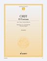 O Fortuna fr Klavier Einzelausgabe