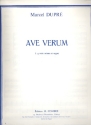 Ave verum pour choeur mixte et orgue Partition