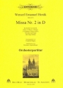 Messe D-Dur Nr.2 fr Soli, Chor und Orchester Orchesterpartitur