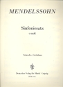Sinfoniesatz c-Moll fr Orchester Violoncello / Kontrabass