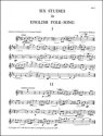 6 Studies in English Folk-Song for bassethorn