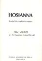 Hosianna fr gem Chor, 2 Trompeten und Orgel Partitur (schw)