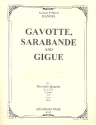 Gavotte, Sarabande and Gigue for 4 recorders (SATB) score and parts