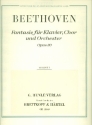 Fantasie c-Moll op.80 fr Klavier, Soli, Chor und Orchester Violine 1