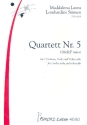 Quartett f-Moll Nr.5 fr 2 Violinen, Viola und Violoncello Partitur und Stimmen