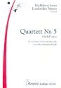 Quartett f-Moll Nr.5 fr 2 Violinen, Viola und Violoncello Partitur und Stimmen