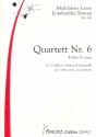 Quartett E-Dur Nr.6 fr 2 Violinen, Viola und Violoncello Partitur und Stimmen