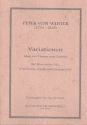 Variationen ber ein Thema von Caraffa fr Klar in A, 2 Vl, Va und Vc Partitur und Stimmen