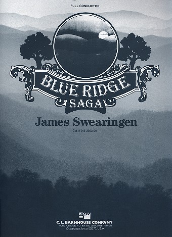 Blue Ridge Saga for concert band score