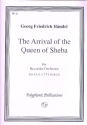 The Arrival of the Queen of Sheba for Recorder Orchestra score and parts