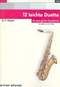 12 leichte Duette  fr 2 gleiche Saxophone Spielpartitur