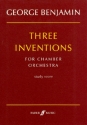3 Inventions for chamber orchestra study score