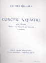 Concert à quatre pour flute, oboe, violoncelle, piano et orchestre partition