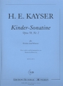 Kinder-Sonatine op.58,2 fr Violine und Klavier