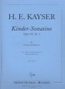 Kinder-Sonatine op.58,2 fr Violine und Klavier