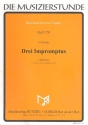 3 Impromptus fr 3 Flten (2 Flten und Klarinette) Partitur und Stimmen
