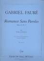 Romance Sans Paroles op.17,3 fr Violine (Flte) und Klavier