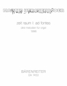 Zeit Raum 1 ad fontes 3 Melodien fr Orgel von 1996