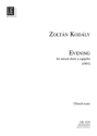 Evening for mixed chorus a cappella (en) vocal score (with piano for rehearsal)