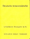 Deutsche Armeemrsche (Auswahl aus Band 1 und Band 2) fr Blasorchester Fanfaren-Trompete 1 in Es