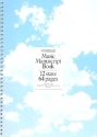 Music Manuscript Book 12 stave 64 pages A4