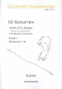 12 Sonaten Band 1 (Nr.1-4) fr 2 Flten (Violinen) 2 Spielpartituren