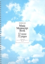 Music Manuscript Book 12 stave 32 pages