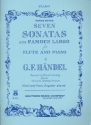 7  Sonatas and famous Largo for flute and piano Cavally, R., arr.