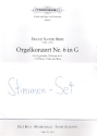 Konzert G-Dur Nr.6 fr Orgel und Orchester Stimmenset (Solo, Harmonie und 3-2-1-1-1)