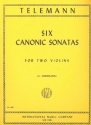 6 Canonic Sonatas for 2 violins