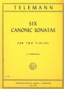 6 Canonic Sonatas for 2 violins